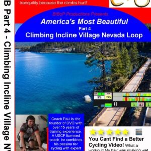 Indoor Cycling Spin Workout | Lake Tahoe NV Incline Village | Scenic Mountain Climbing Loop
