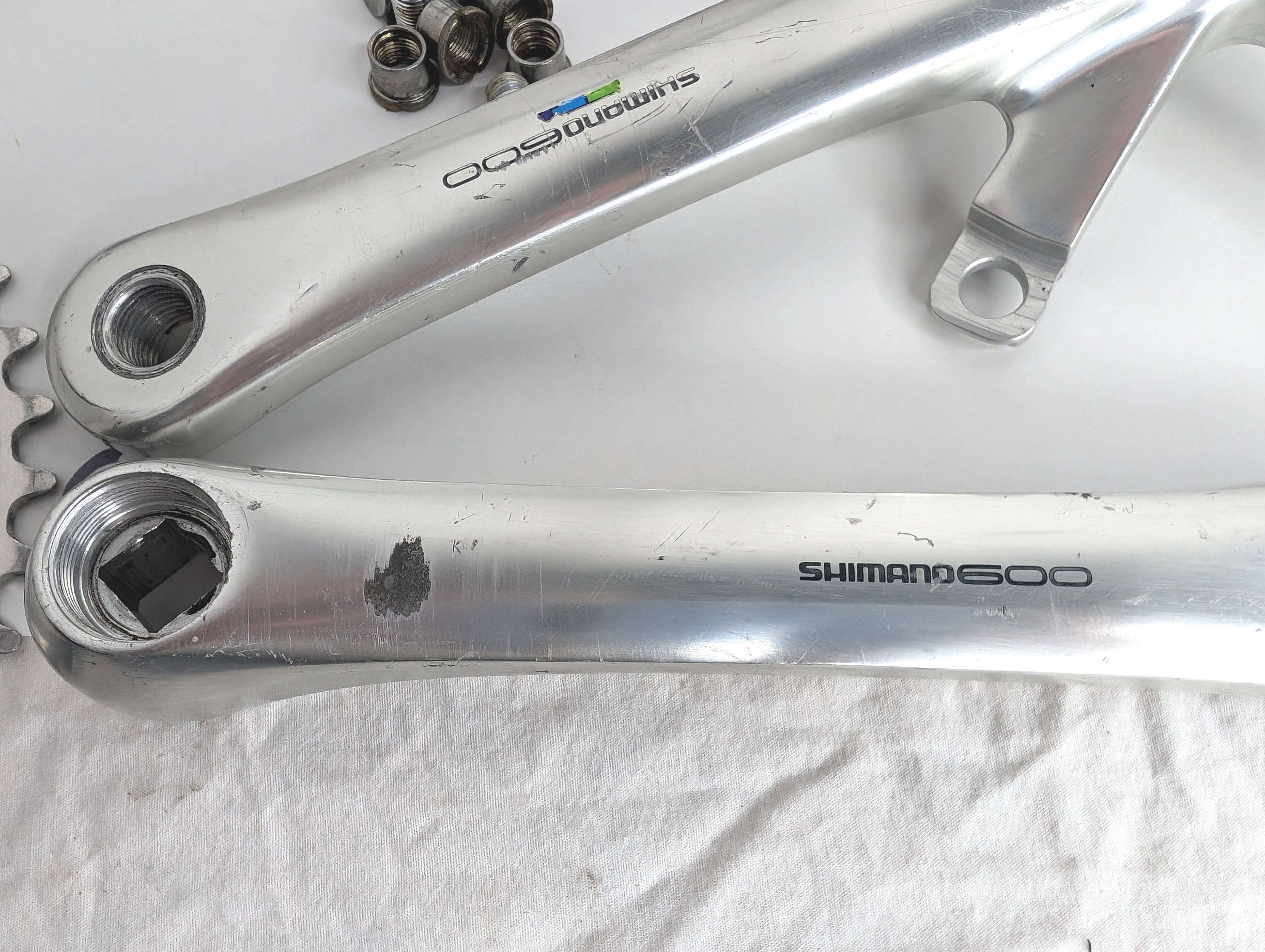 Shimano 600 Ultegra FC-6400 Crankset, 172.5, Double 53/39 Chainrings,  Tri-Color – My Bike Thing