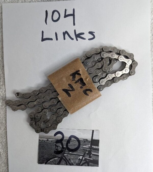 KMC Z7 4A-2 Bike Chain, 6,7,8 Speed, 104 Links, Excellent