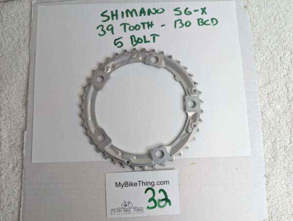 Shimano SG-X Chainring, 39T, 130 BCD, 9-10 Speed, Ultegra, Dura-Ace, 105