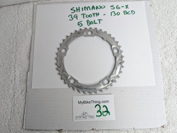 Shimano SG-X Chainring, 39T, 130 BCD, 9-10 Speed, Ultegra, Dura-Ace, 105 - Image 2