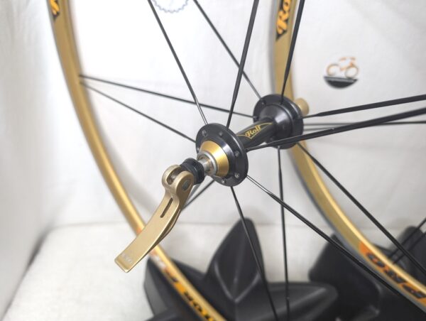 Rolf Vector Pro Wheelset, 700c, 16/14 Spoke, Shimano Freehub (8-10), Gold Rims - Image 7