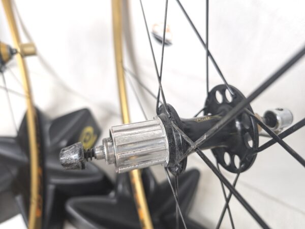 Rolf Vector Pro Wheelset, 700c, 16/14 Spoke, Shimano Freehub (8-10), Gold Rims - Image 6