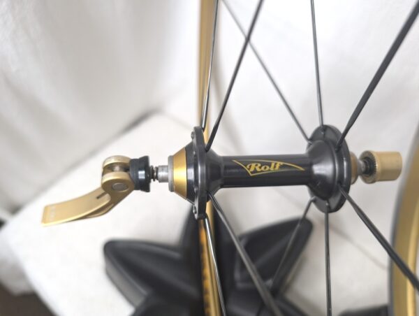 Rolf Vector Pro Wheelset, 700c, 16/14 Spoke, Shimano Freehub (8-10), Gold Rims - Image 5