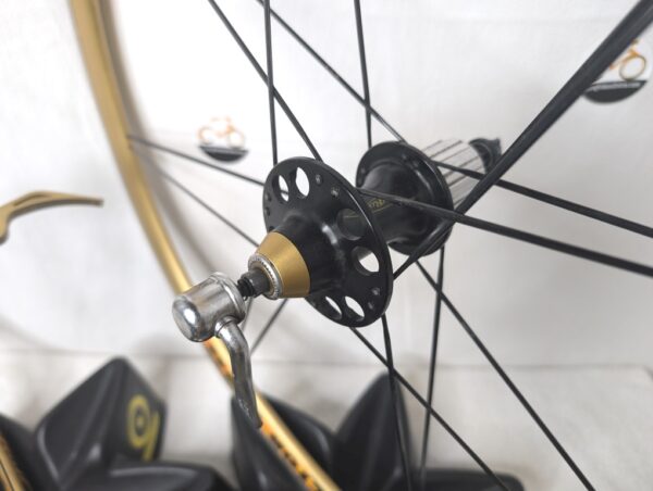 Rolf Vector Pro Wheelset, 700c, 16/14 Spoke, Shimano Freehub (8-10), Gold Rims - Image 2