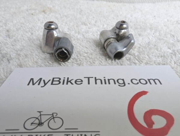 Shimano Down-tube Adjustable Cable Stops |Quick Adjust | Braze-on | Chrome - Excellent - Image 3