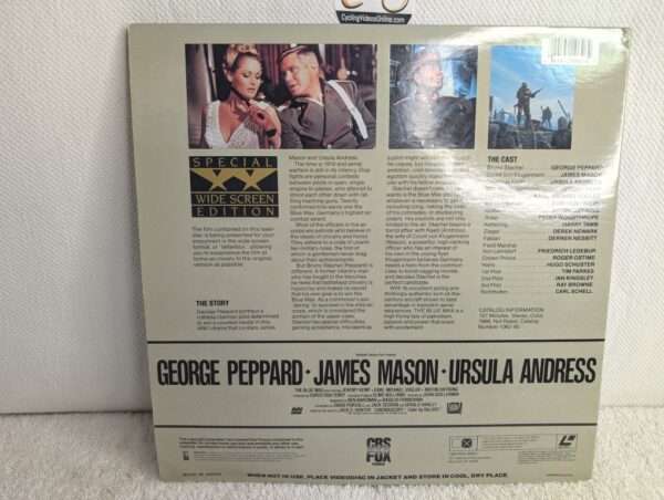 THE BLUE MAX (1966) George Peppard- Special XX Widescreen Edition LaserDisc - Image 5