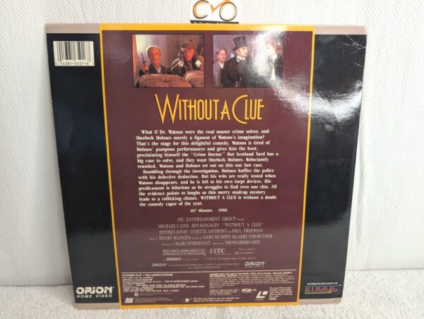 WITHOUT A CLUE (1988) Michael Caine LaserDisc - Standard Edition - Image 2