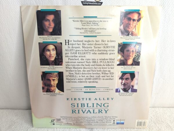 SIBLING RIVALRY (1990) Kirstie Alley LaserDisc - Standard Edition - NM/G - Image 4