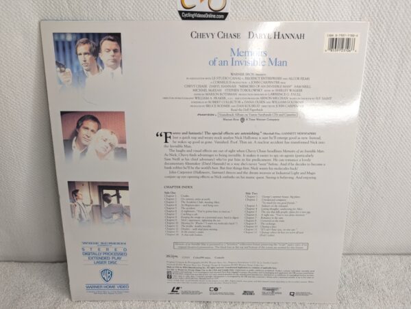 Memoirs of an Invisible Man (1992) Chevy Chase LaserDisc - Widescreen Edition - Image 4