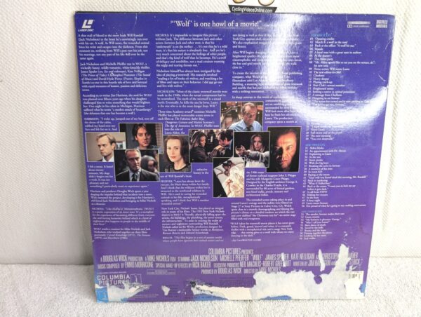 WOLF (1994) Jack Nicholson LaserDisc - Deluxe Widescreen Edition - Image 3