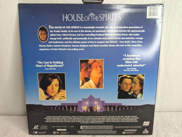 HOUSE OF THE SPIRITS (1993) Meryl Streep LaserDisc - Widescreen Edition - NM - Image 5