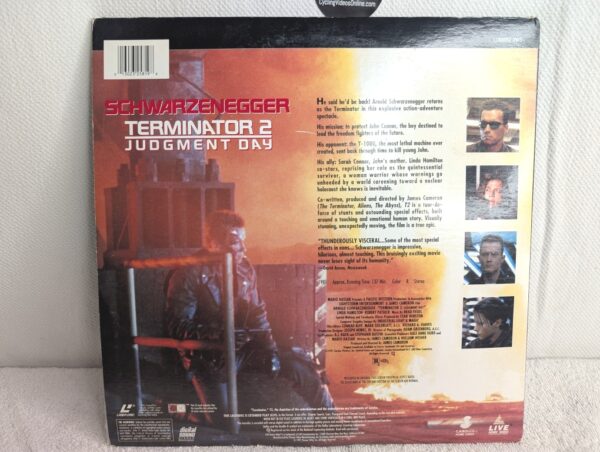 TERMINATOR 2: JUDGMENT DAY (1991) Arnold Schwarzenegger LaserDisc - Widescreen Edition - NM/G - Image 11