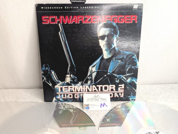 TERMINATOR 2: JUDGMENT DAY (1991) Arnold Schwarzenegger LaserDisc - Widescreen Edition - NM/G - Image 8