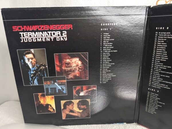 TERMINATOR 2: JUDGMENT DAY (1991) Arnold Schwarzenegger LaserDisc - Widescreen Edition - NM/G - Image 4