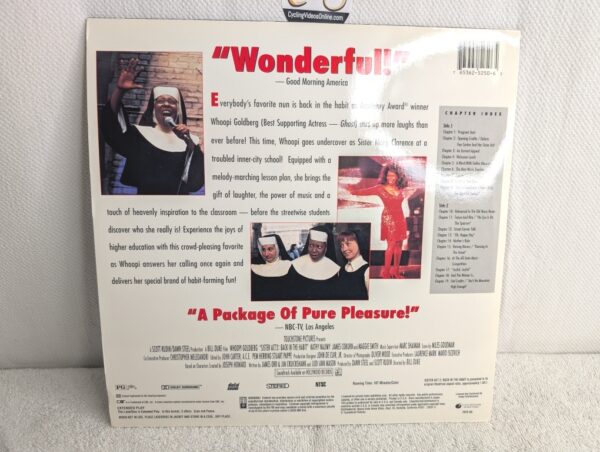 SISTER ACT 2: BACK IN THE HABIT (1993) Whoopi Goldberg LaserDisc - Letterbox Edition - M/M - Image 2