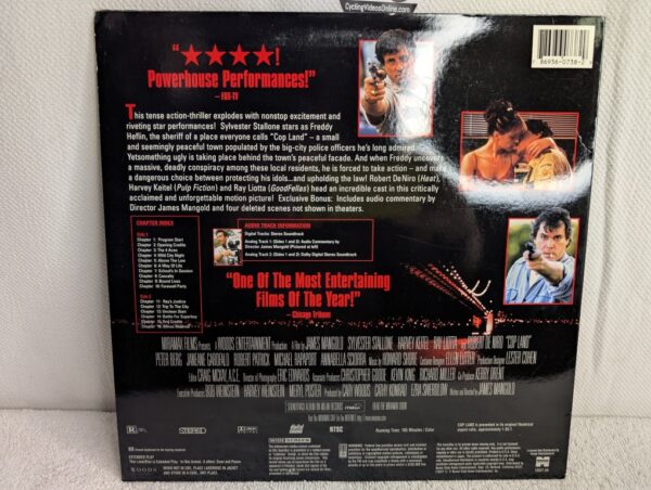 COP LAND (1997) Sylvester Stallone LaserDisc - Widescreen Edition (M/VG) - Image 5