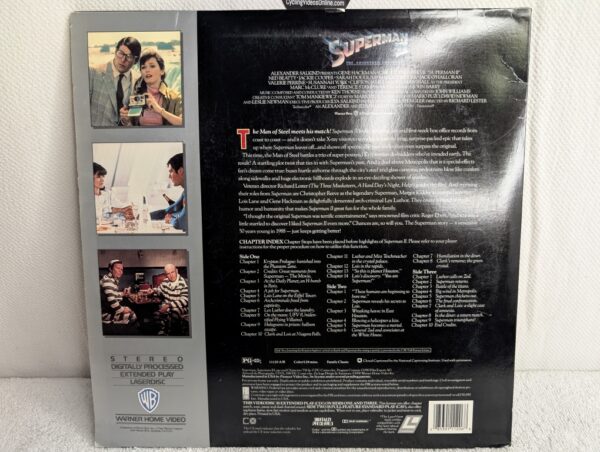 SUPERMAN II (1980) Christopher Reeve LaserDisc - Extended Play Edition  (VG/VG) - Image 6