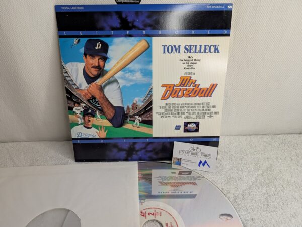 MR. BASEBALL (1992) Tom Selleck LaserDisc - Letterboxed Edition (M/M)