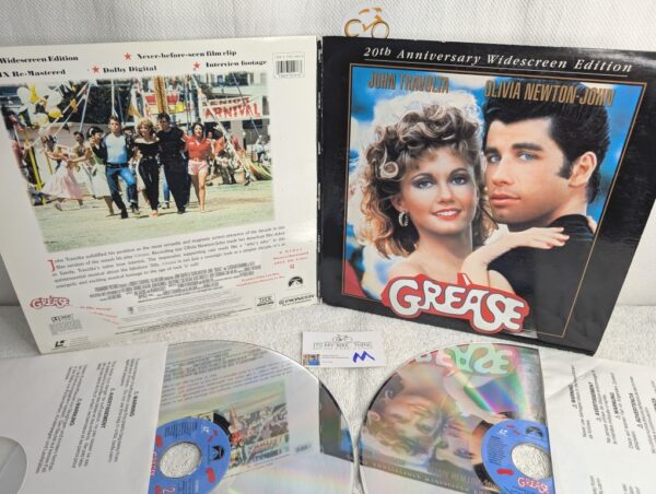 GREASE (1977) John Travolta LaserDisc - 20th Anniversary Widescreen Edition (M/NM)