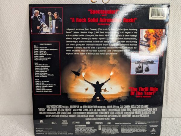 THE ROCK (1996) Sean Connery LaserDisc | 5.1 THX Widescreen Edition (M/VG+) - Image 4