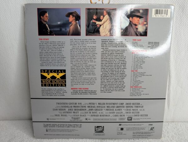 SHINING THROUGH (1991) Michael Douglas LaserDisc - Special Wide Screen Edition (M/VG) - Image 6