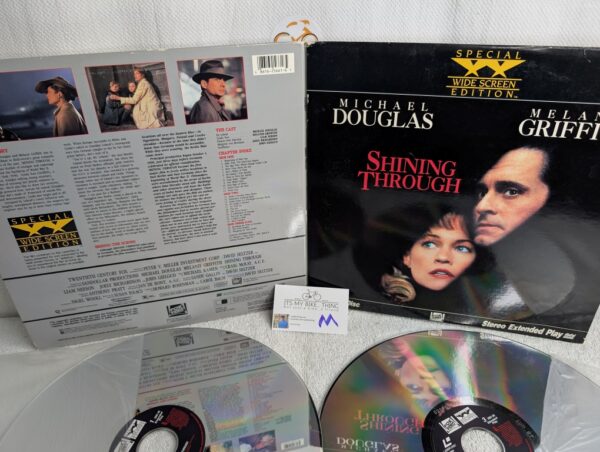 SHINING THROUGH (1991) Michael Douglas LaserDisc - Special Wide Screen Edition (M/VG)