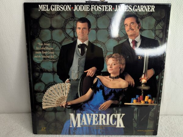 MAVERICK (1994) Mel Gibson LaserDisc - Widescreen Edition -(NM / VG+) - Image 5