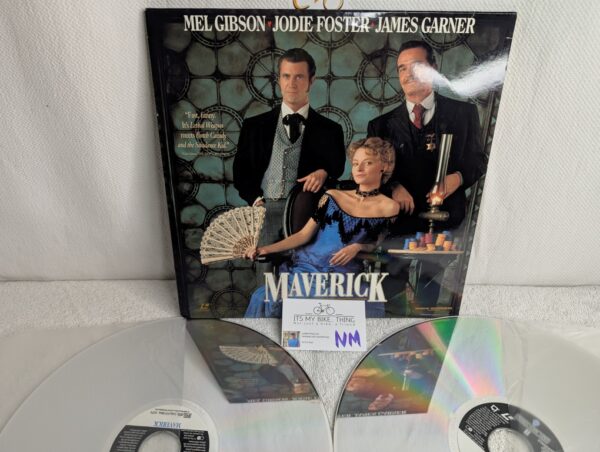 MAVERICK (1994) Mel Gibson LaserDisc - Widescreen Edition -(NM / VG+)