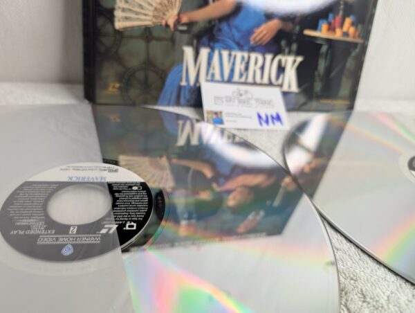 MAVERICK (1994) Mel Gibson LaserDisc - Widescreen Edition -(NM / VG+) - Image 7