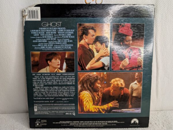 GHOST (1990) Patrick Swayze/Demi Moore LaserDisc | Widescreen Edition (NM/P) - Image 4