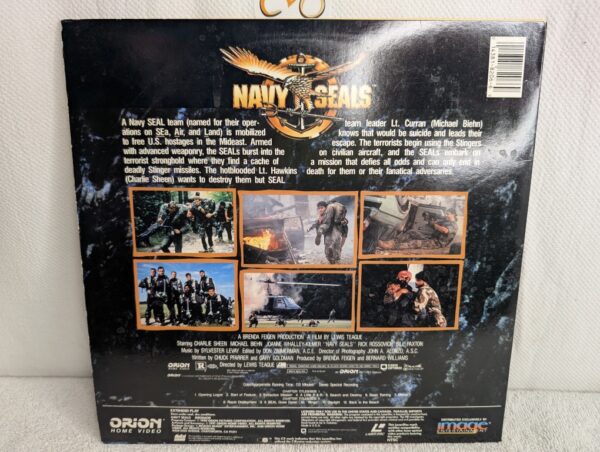 NAVY SEALS (1990) Charlie Sheen/Michael Biehn LaserDisc | Extended Play Edition (VG+/VG+) - Image 3