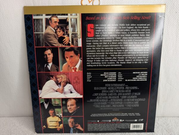 THE RUSSIA HOUSE (1990) Sean Connery/Michelle Pfeiffer LaserDisc | Deluxe Letter-Box Edition (NM/NM) - Image 4