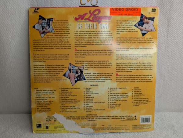 A League of Their Own (1992) Deluxe Widescreen LaserDisc | Columbia Pictures Edition (G/F) - Image 5