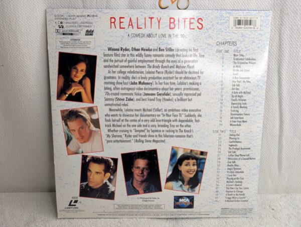 Reality Bites (1994) Letterboxed LaserDisc | Extended Play Edition (NM/VG+) - Image 4