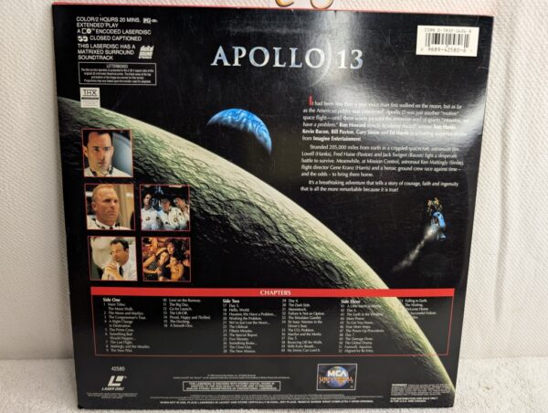 Apollo 13 (1995) Tom Hanks LaserDisc | THX Letterbox Edition (VG+/VG+) - Image 4