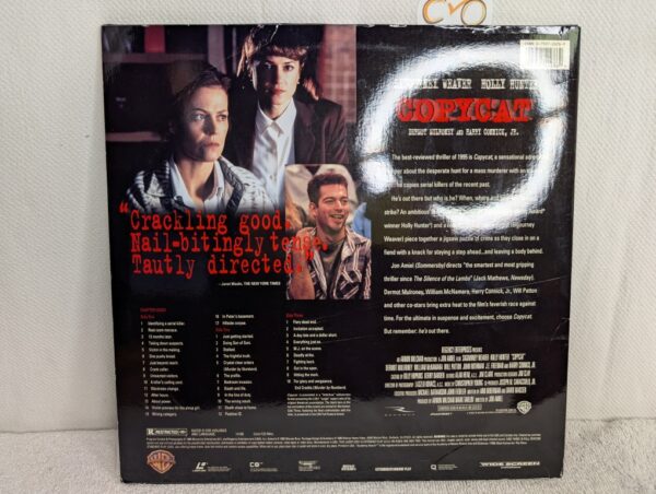 Copycat (1995) Wide Screen Edition LaserDisc | Warner Bros. (M/VG+) - Image 4