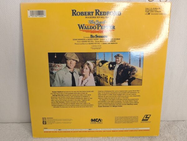 The Great Waldo Pepper (1975) Robert Redford LaserDisc (NM/VG+) - Image 5