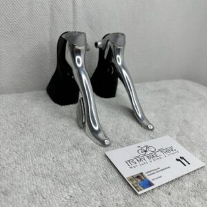 Shimano Dura-Ace ST-7700 Brake Levers/Shifters | 9 Speed, Double | Silver Black