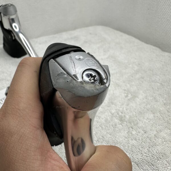 Shimano Dura-Ace ST-7700 Brake Levers/Shifters | 9 Speed, Double | Silver Black - Image 4