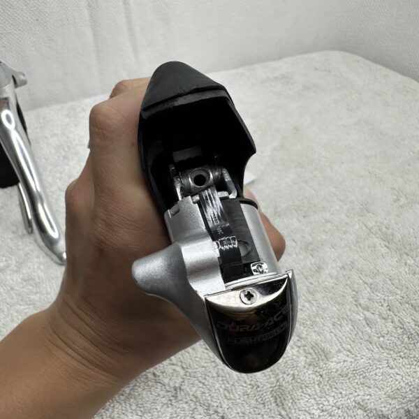 Shimano Dura-Ace ST-7700 Brake Levers/Shifters | 9 Speed, Double | Silver Black - Image 3