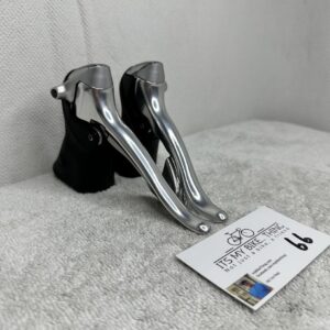 Shimano Dura-Ace ST-7700 Brake Levers/Shifters | 9 Speed, Double | Silver Black