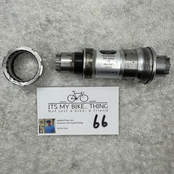 Shimano Ultegra BB-6500 | 70 x 109.5mm | 36x24T Italian | Octalink V1 - Image 2