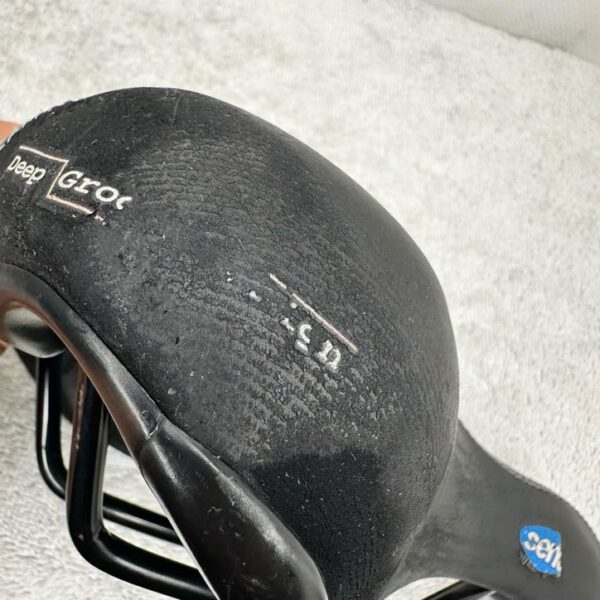 Serfas Deep Groove Dual Density Saddle | Chromoly Rails | Black - Image 5