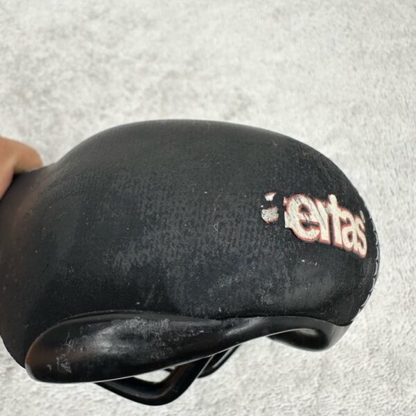 Serfas Deep Groove Dual Density Saddle | Chromoly Rails | Black - Image 4