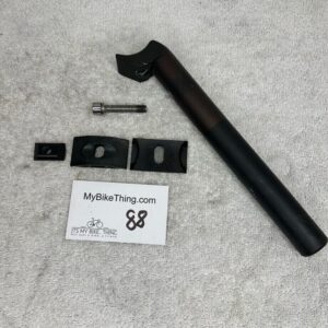 Bianchi Componenti Aluminum Alloy Seatpost | 27.2 x 250mm | 20mm Offset | Black