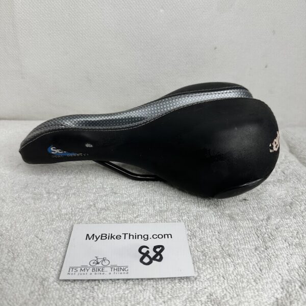 Serfas Deep Groove Dual Density Saddle | Chromoly Rails | Black