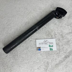 NOS Carbon Fiber MTB Seatpost | 31.6 x 350mm | 30mm Offset | Black Good