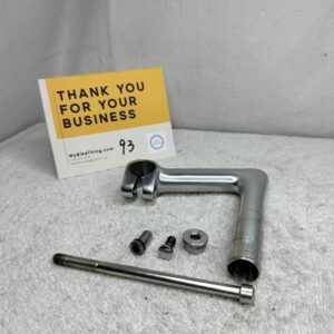 Cinelli 1A Quill Stem | 26mm Bar Clamp | 115L 17 Degree Drop | Silver