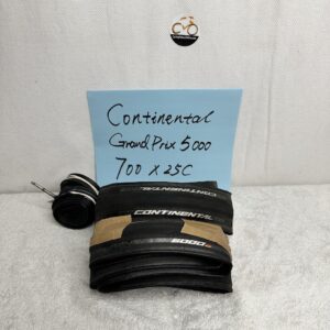Continental Grand Prix 5000 Tires | 700 x 25c | Clincher | Black Pair